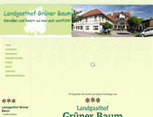 Tablet Screenshot of gruener-baum-moesbach.de